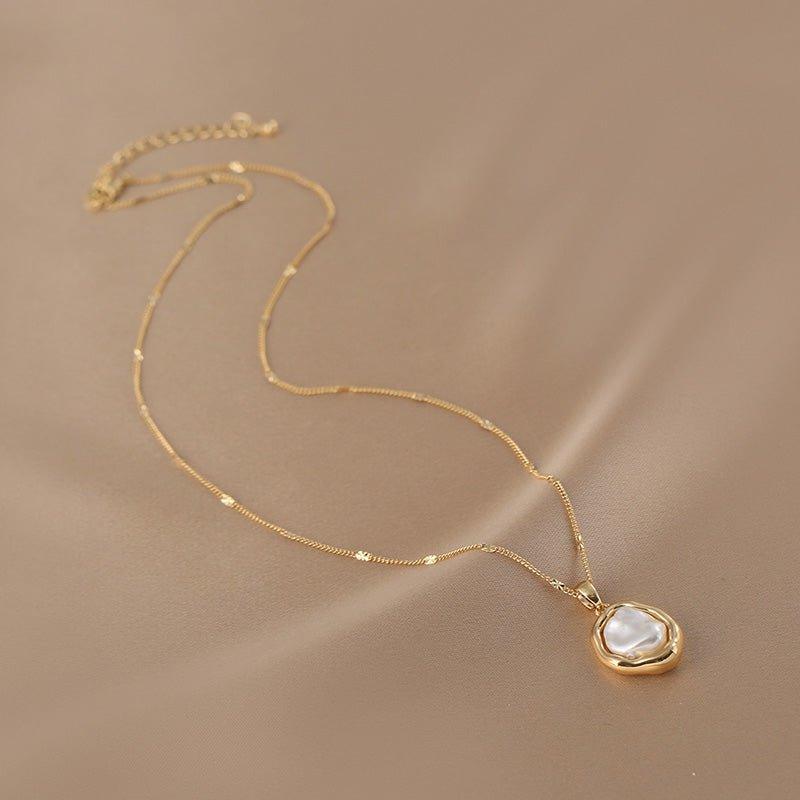 Ladies Chic Pearl Charm Pendent Necklace SKAJ028