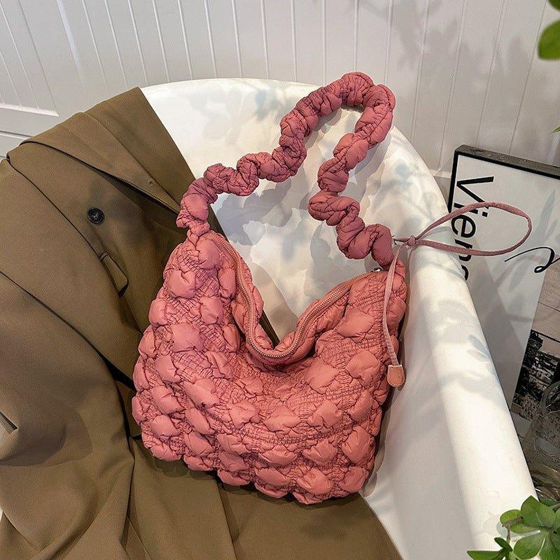 Ladies Cloud Bag Puffer Looking Lightweight Handbag SKAB013