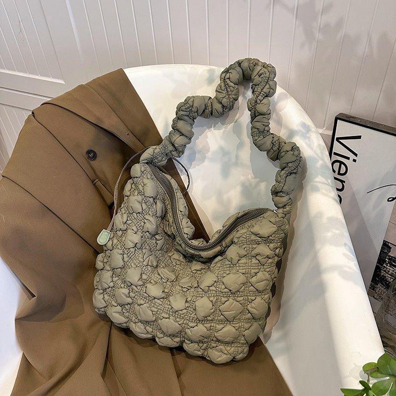 Ladies Cloud Bag Puffer Looking Lightweight Handbag SKAB013