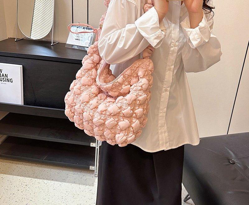 Ladies Cloud Bag Puffer Looking Lightweight Handbag SKAB013
