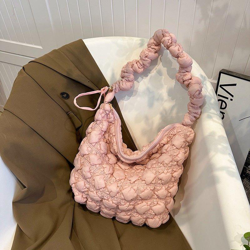 Ladies Cloud Bag Puffer Looking Lightweight Handbag SKAB013