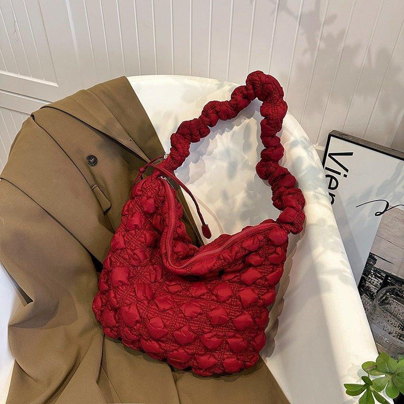 Ladies Cloud Bag Puffer Looking Lightweight Handbag SKAB013