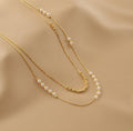 Ladies Elegant White Beads Necklace SKAJ021