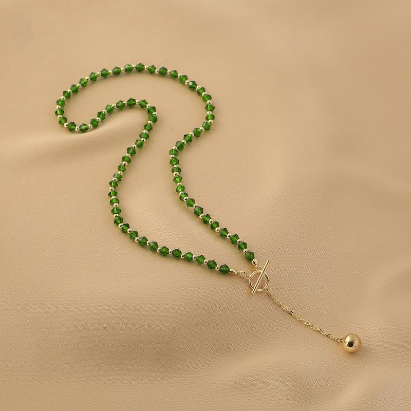 Ladies Golden Balls Necklace SKAJ040