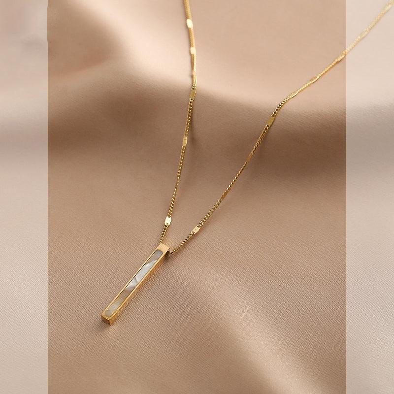 Ladies Golden Stripes Necklace SKAJ033