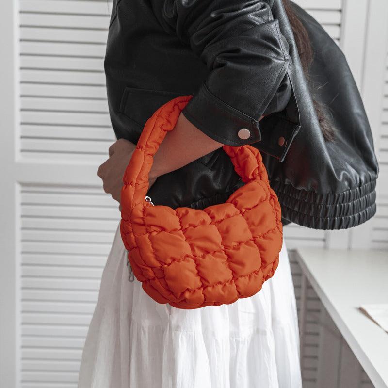 Ladies Puffer Cloud Bag Purse Tote Handbag Slouch Bag SKAB003