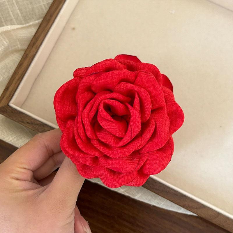 Ladies Rose Flower Hair Clip Headwear SKAJ070