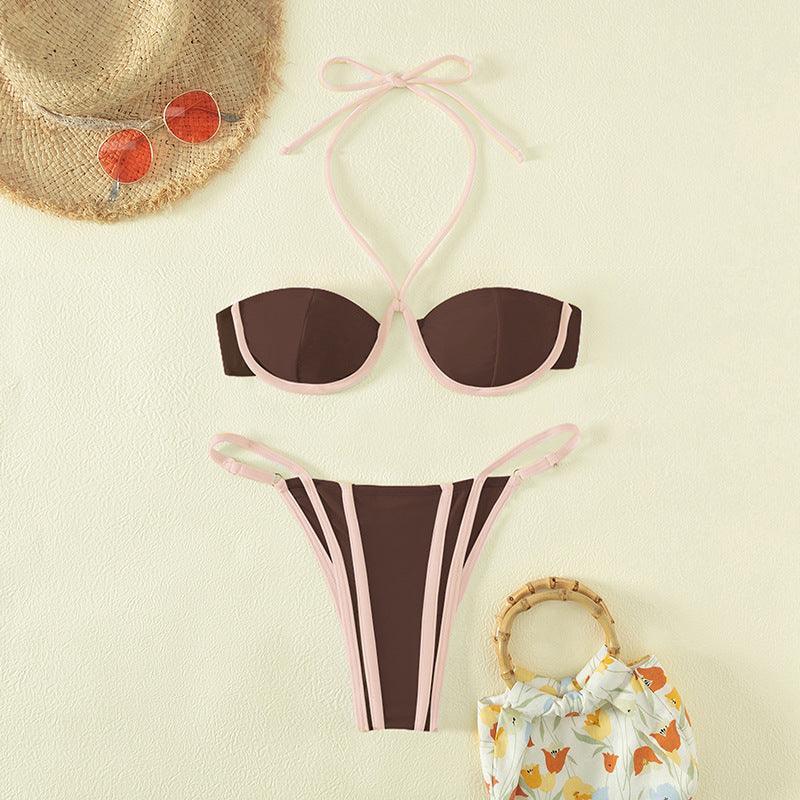 Ladies String Tie Sexy 2PCS Bikini Set 3026