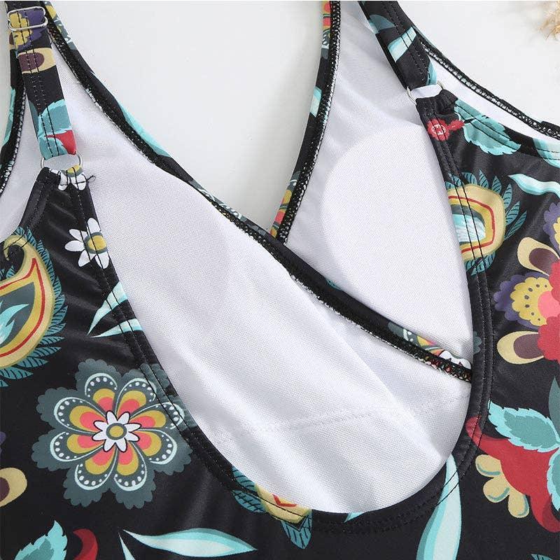 Multicolor Floral Print One Piece Swimweai with Cover