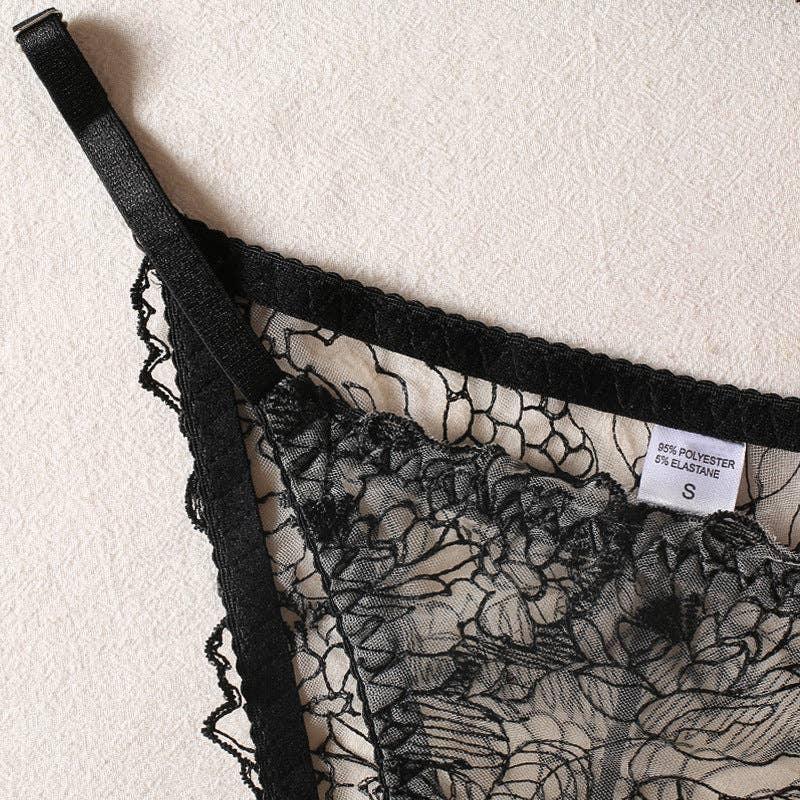 Sexy Color Block Lingerie Set