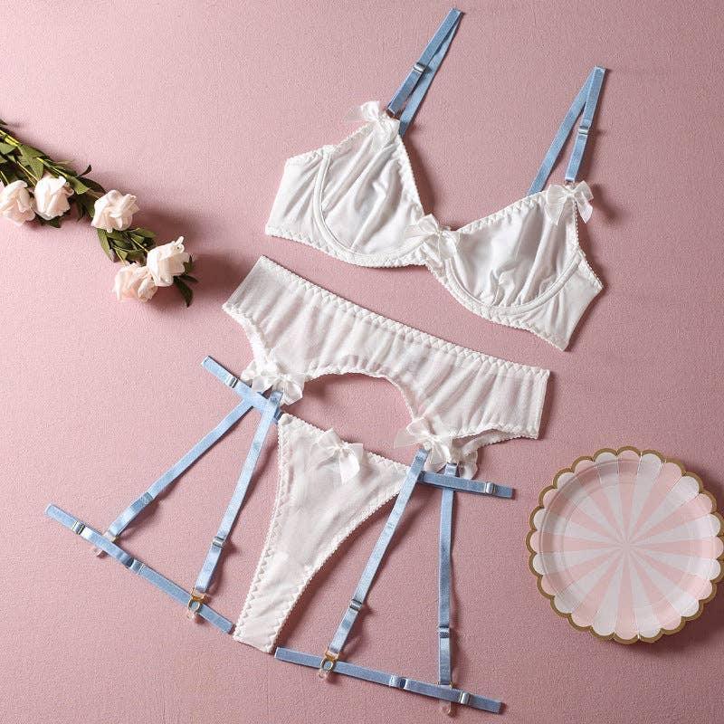 Sexy Color Block Lingerie Set