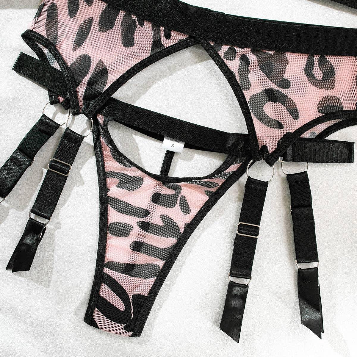 Sexy Leopard Print Lingerie Set