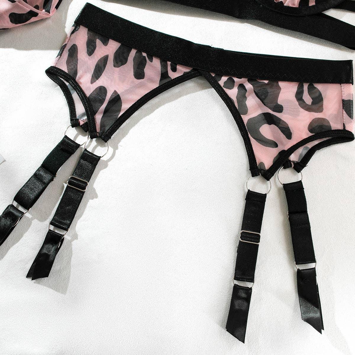 Sexy Leopard Print Lingerie Set