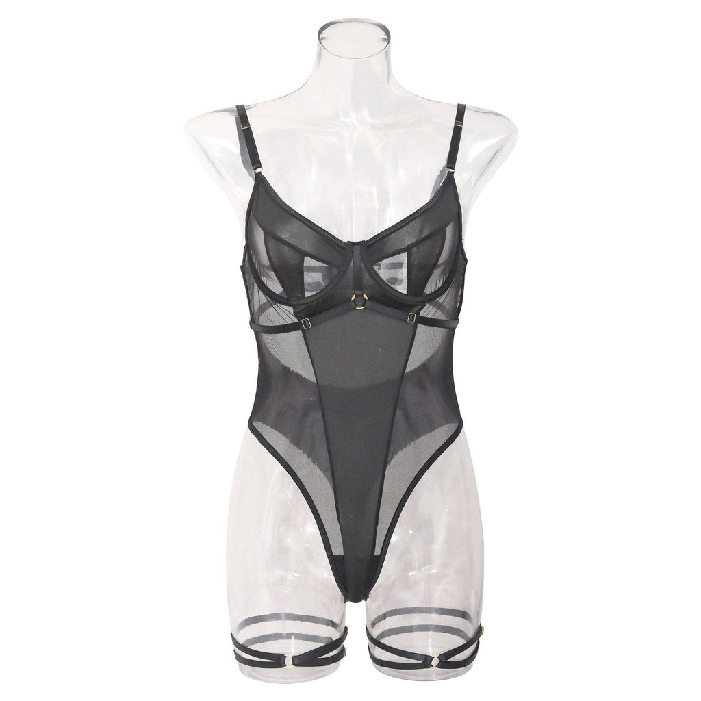 Sexy See Through Back Cut Out Lingerie Teddy