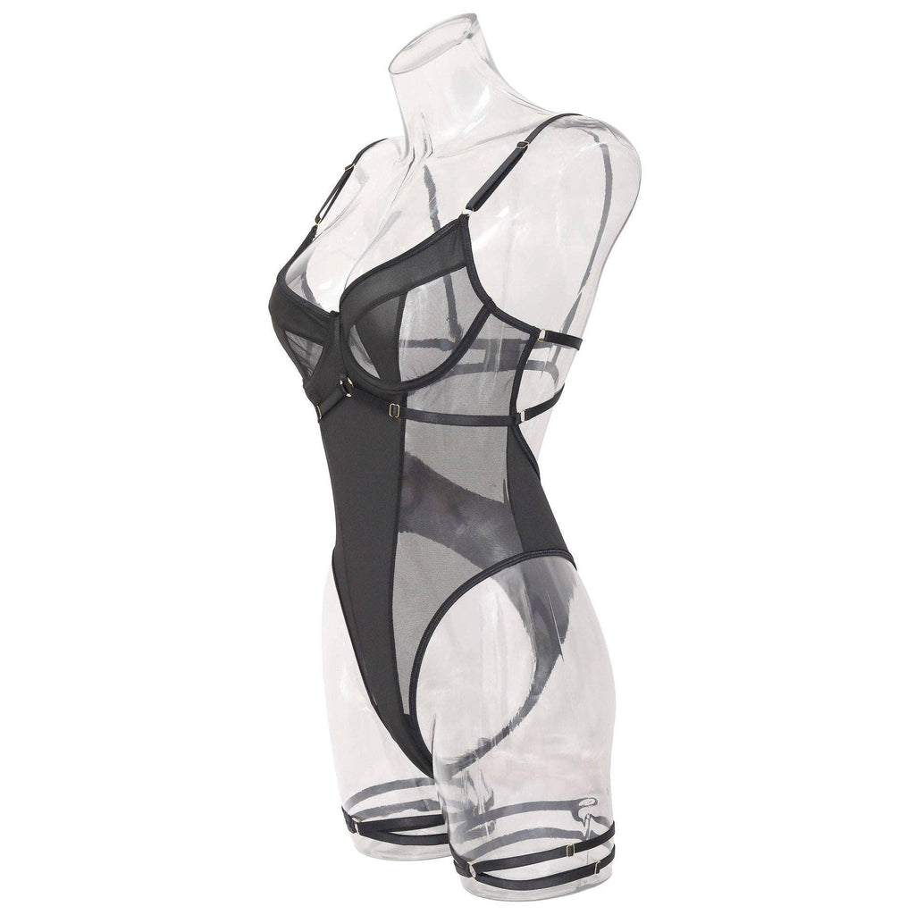 Sexy See Through Back Cut Out Lingerie Teddy