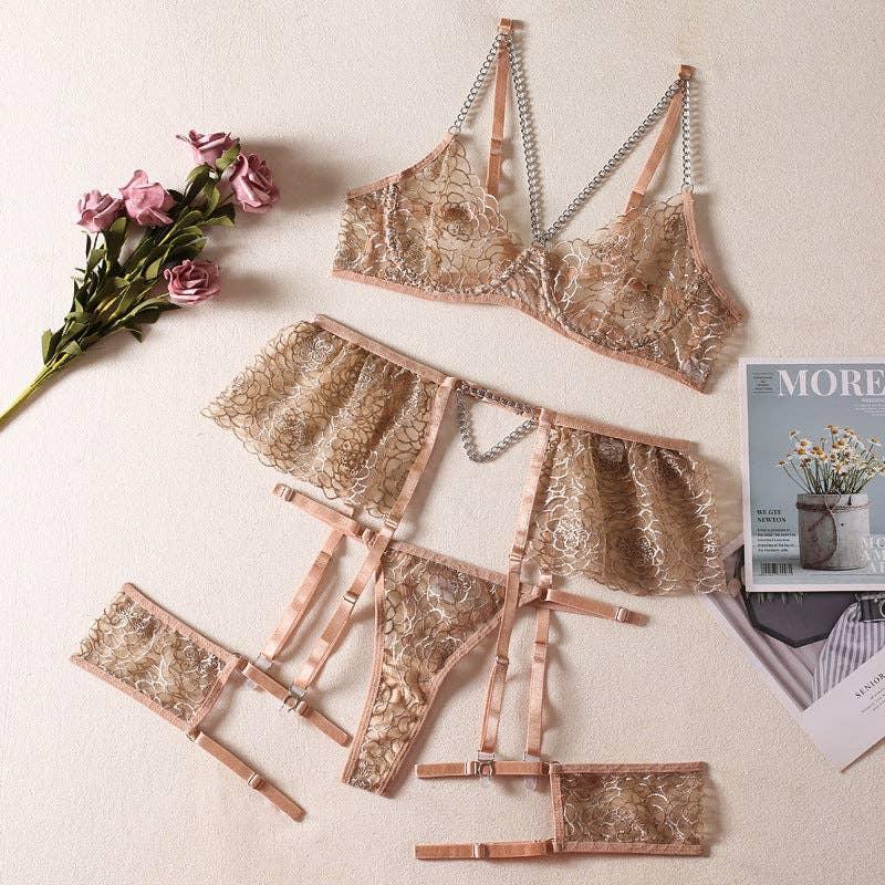 Sexy Solid Color Lingerie Set