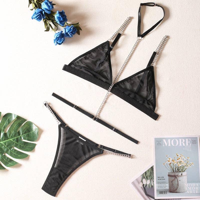 Sexy Solid Color Lingerie Set R0058A