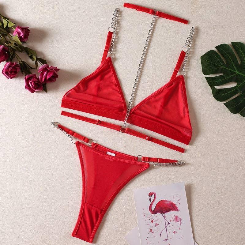 Sexy Solid Color Lingerie Set R0058A