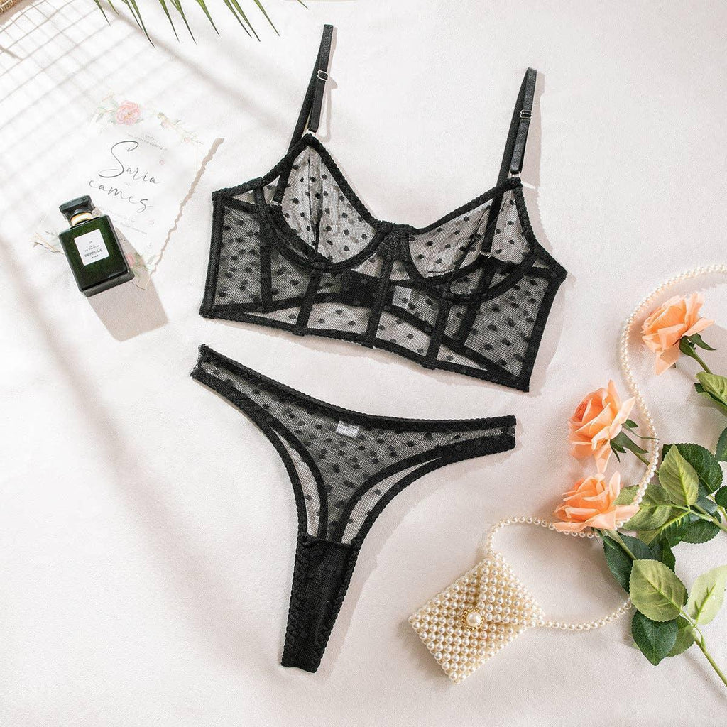 Sexy Solid Color Lingerie Set