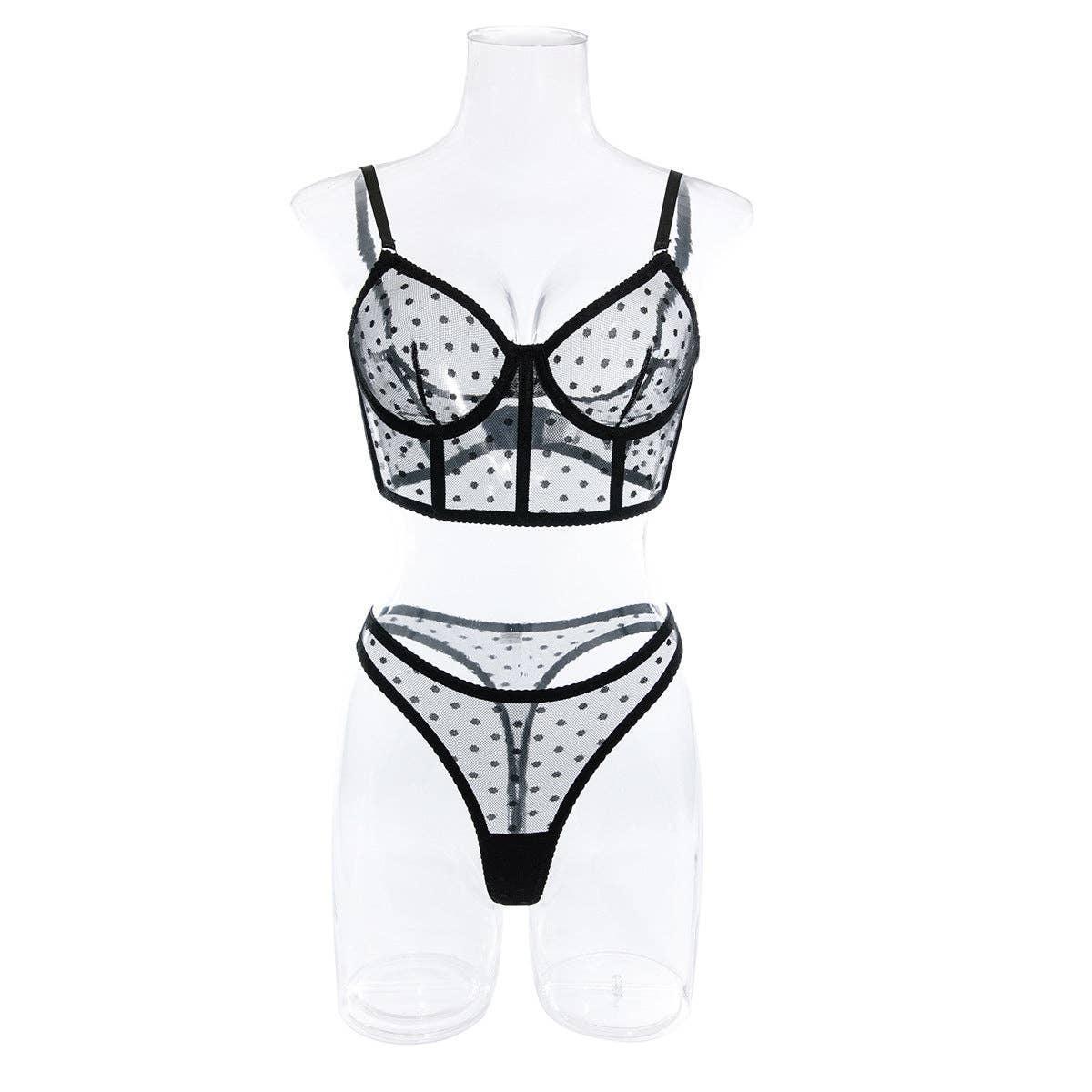 Sexy Solid Color Lingerie Set