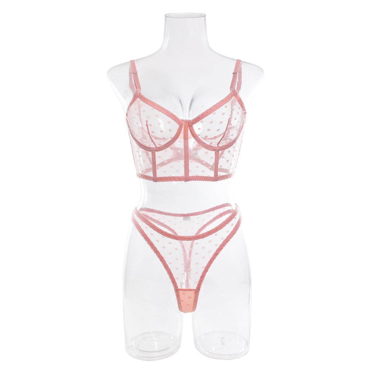 Sexy Solid Color Lingerie Set