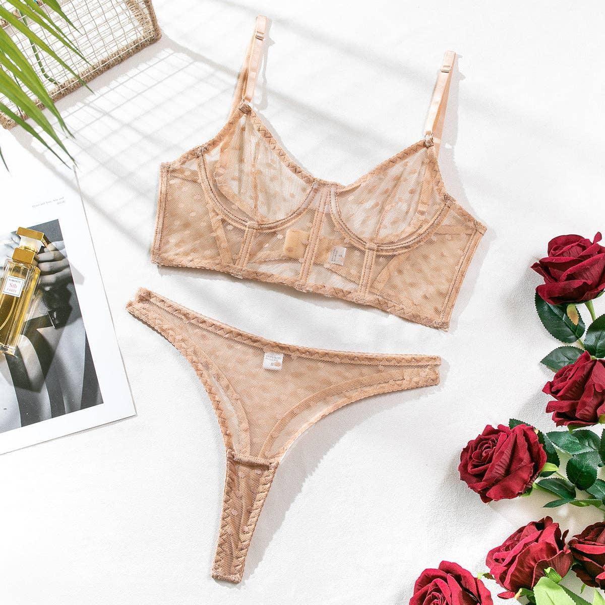 Sexy Solid Color Lingerie Set