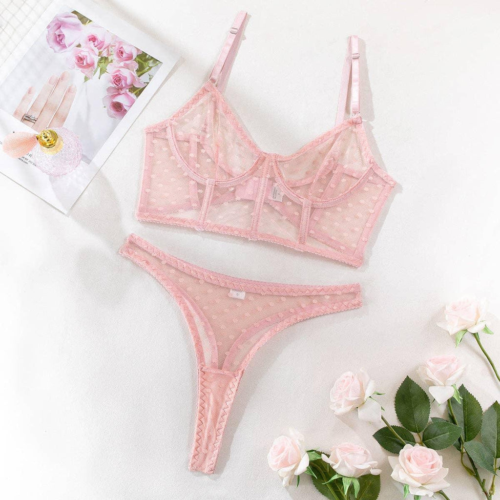 Sexy Solid Color Lingerie Set