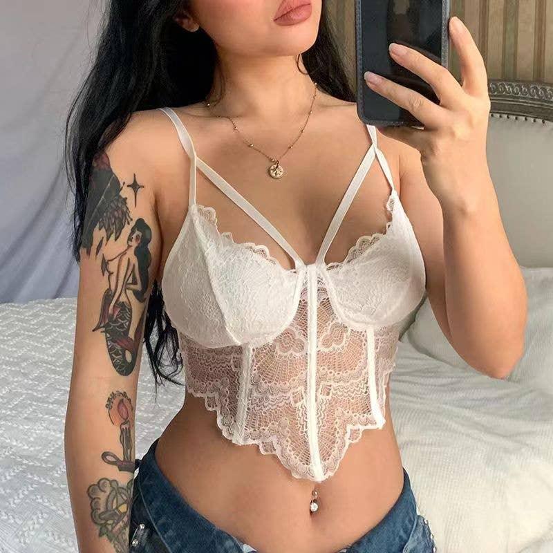 Sexy Solid Color Lingerie Vest