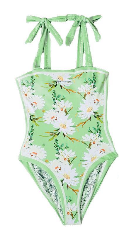 Shoulder Straps Reversible One Piece Swimwear