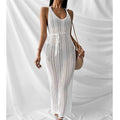 Solid Color Bikini Swimwear Cover Up Dress