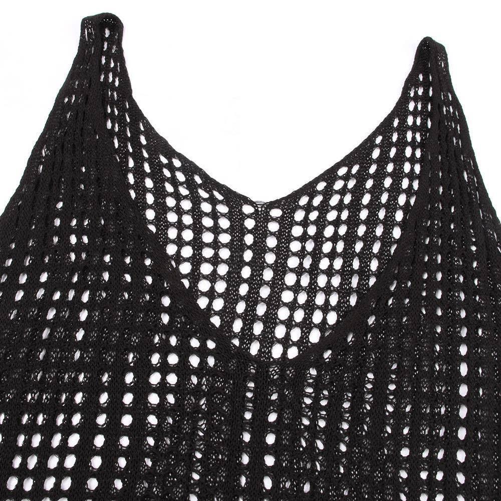 Solid Color Bikini Swimwear Cover Up Dress