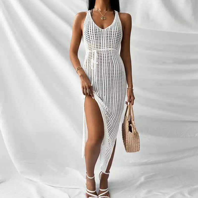 Solid Color Bikini Swimwear Cover Up Dress