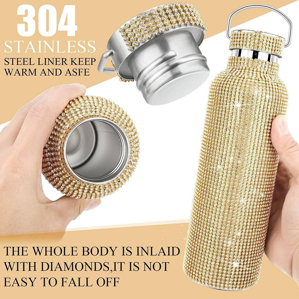 Sparkle Rhinestone Water Bottle 12/17/20/25OZ FKWB2020