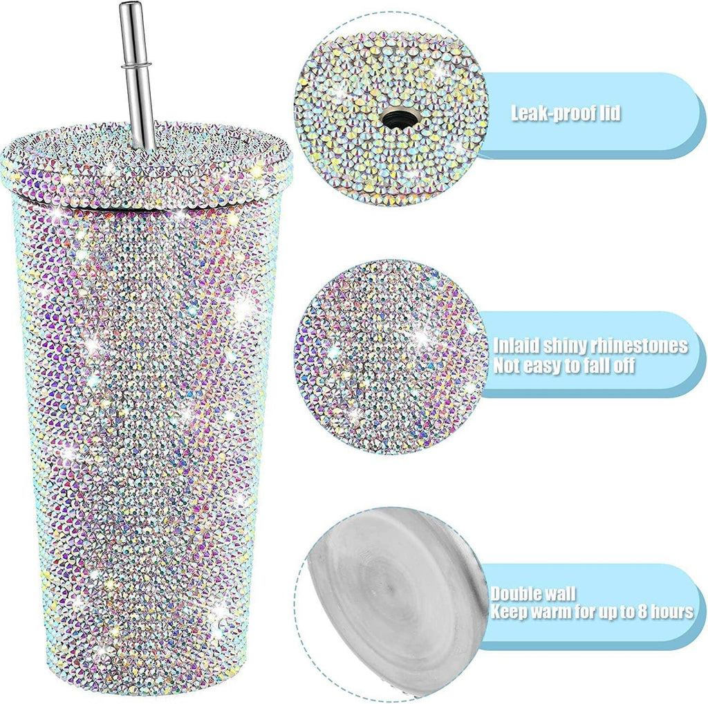 Sparkle Rhinestone Water Bottle 17oz FKWB0628