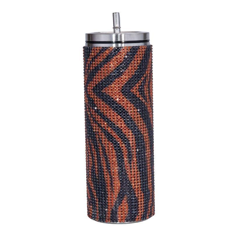 Sparkle Rhinestone Water Bottle 17oz with Straw