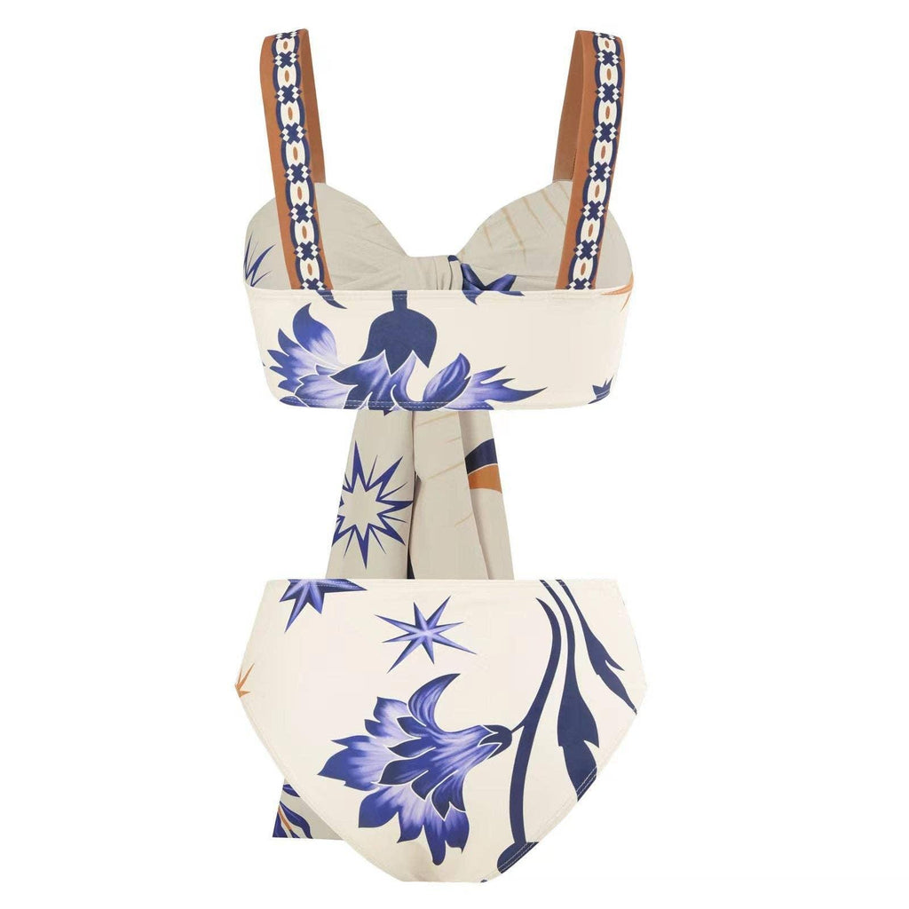 Totem Print 2PCS Bikini Set with Cover